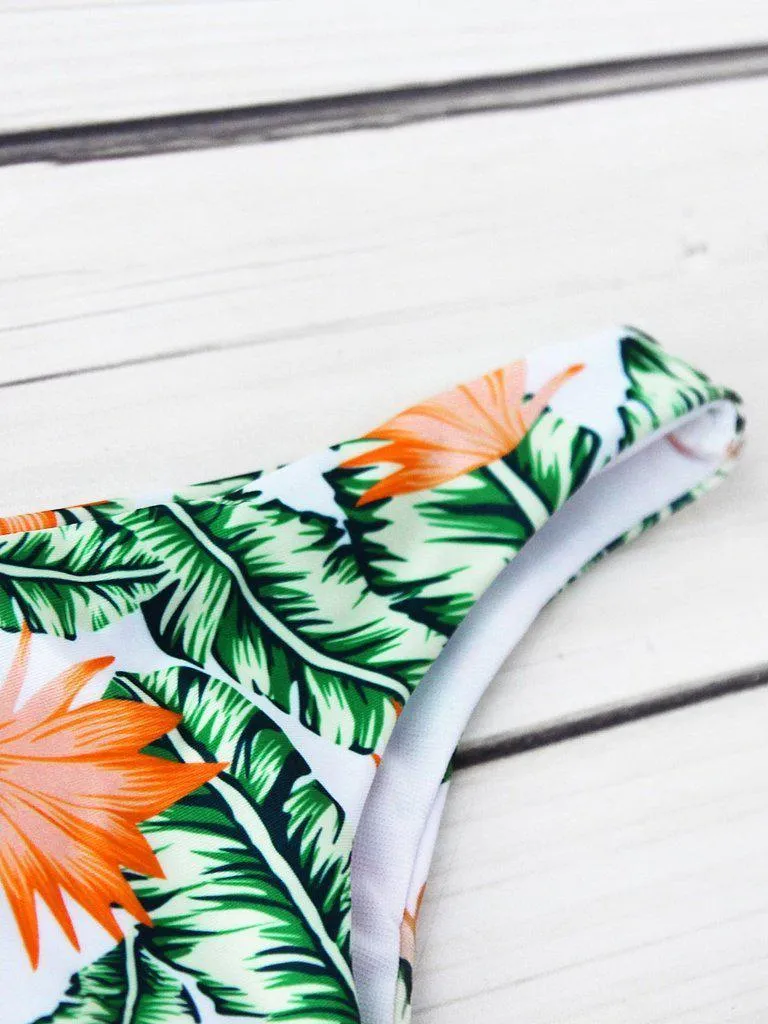 Jungle Print Wrap Bikini Set