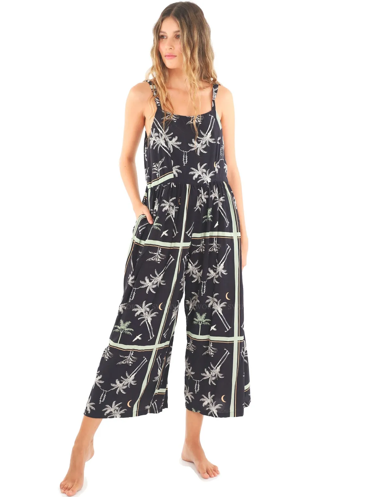 Kaleido Palm Zuma Jumpsuit ::RET