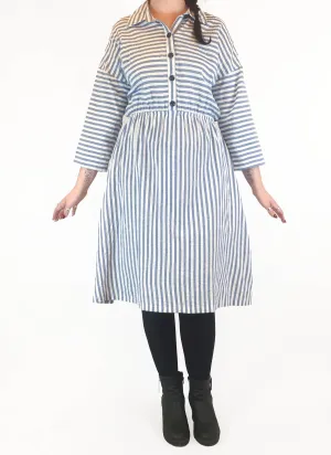 Kindling blue and white striped dress size 12