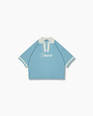 Knitted Polo - Sky