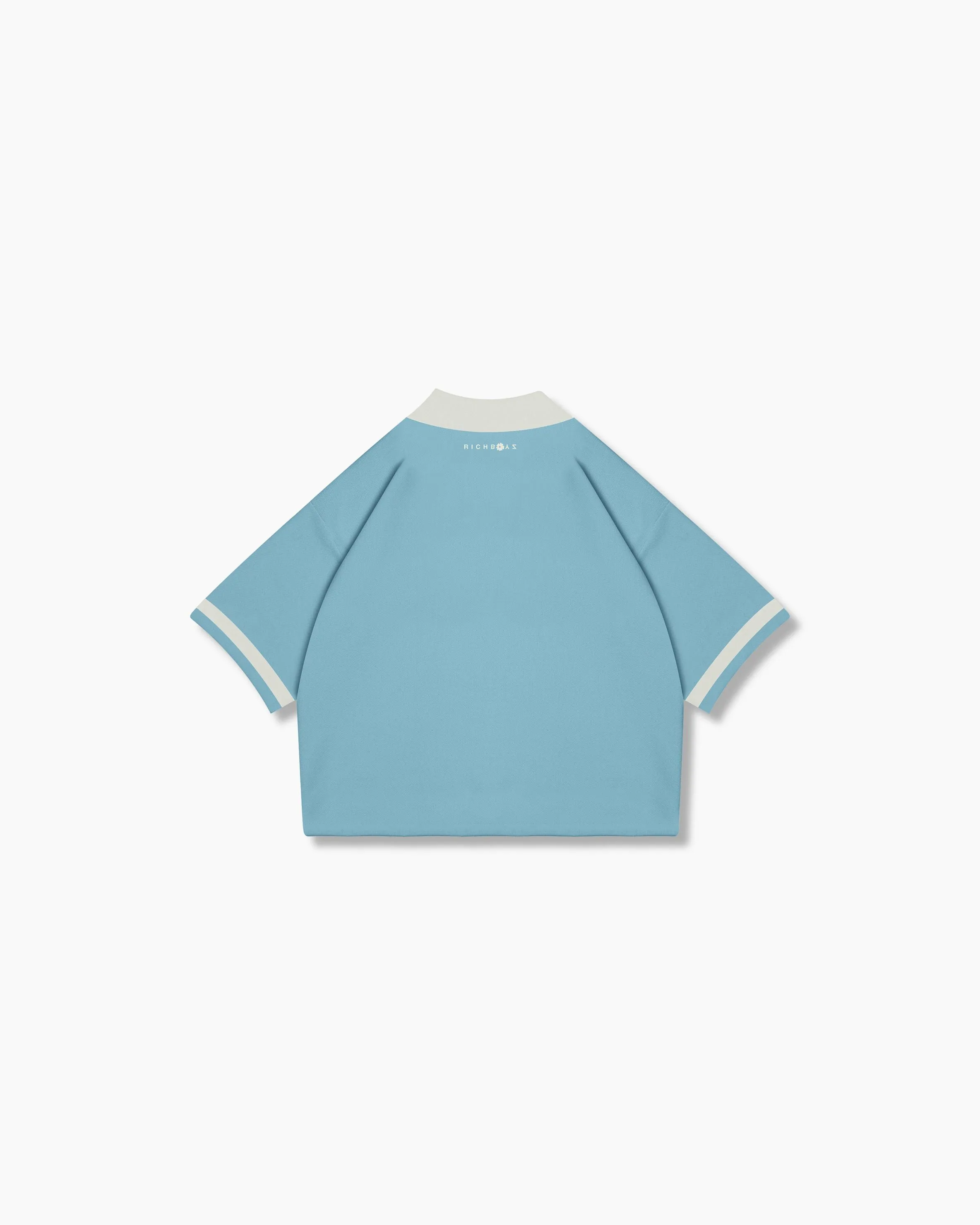 Knitted Polo - Sky