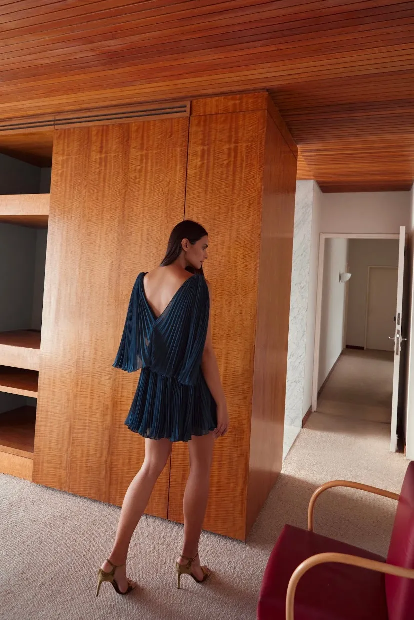 LA CAPA DRESS IN NAVY