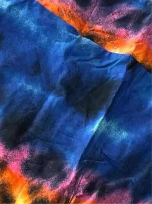 Leggings - Black Blue Pink Yellow Tie Dye