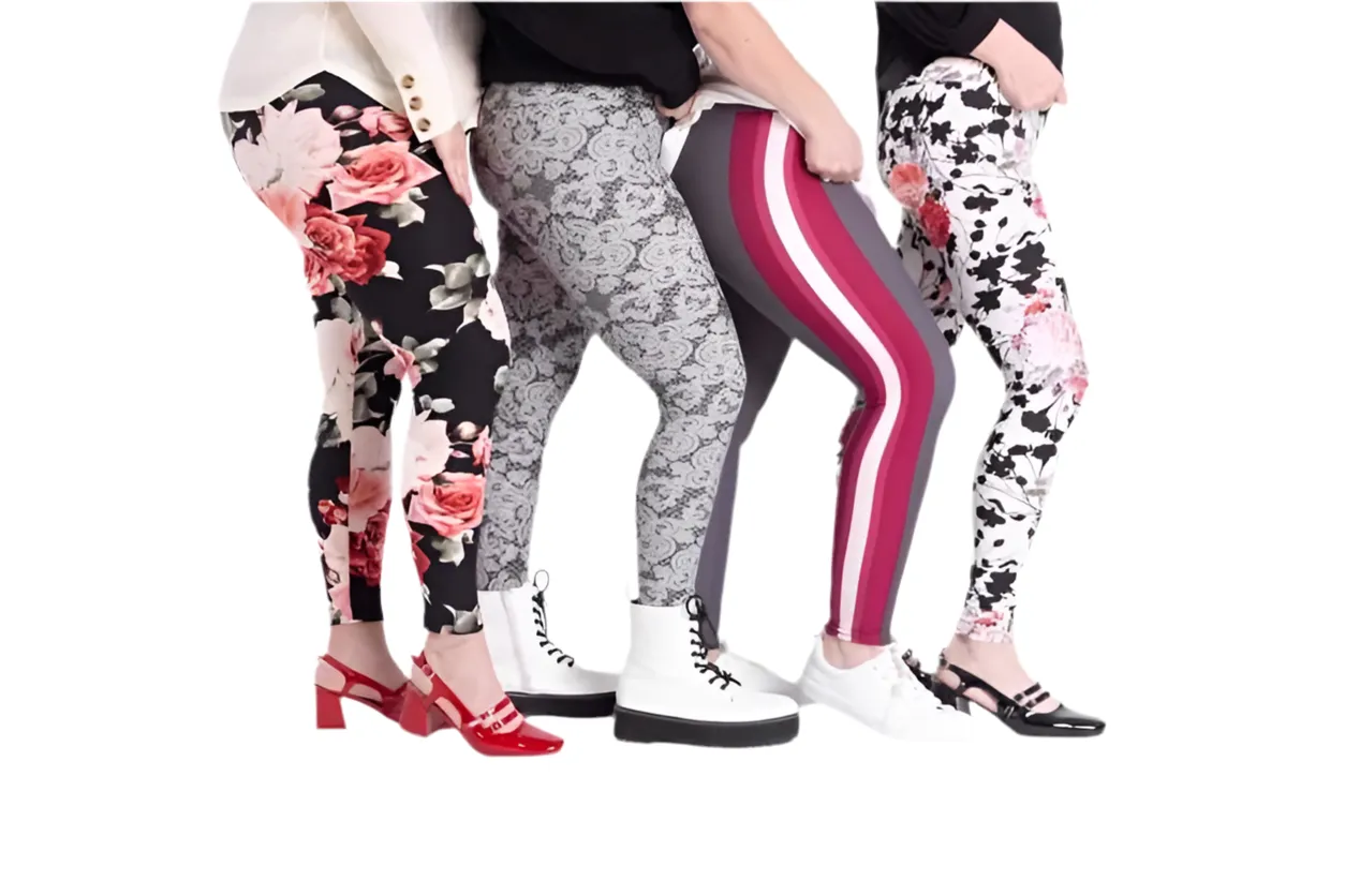 Leggings - Black Blue Pink Yellow Tie Dye