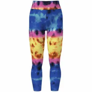 Leggings - Black Blue Pink Yellow Tie Dye