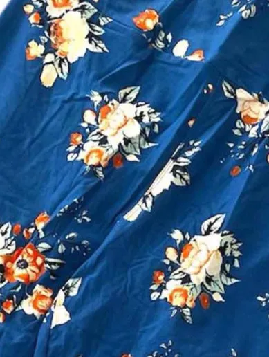 Leggings - Blue Orange Floral