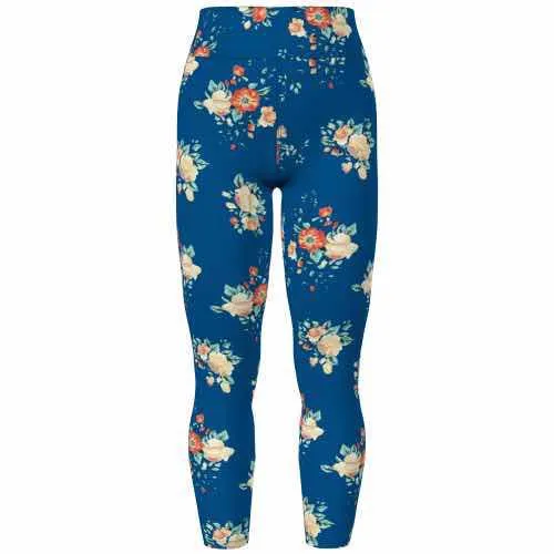 Leggings - Blue Orange Floral