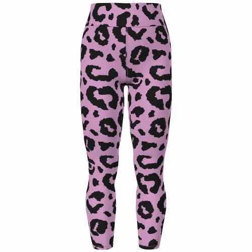 Leggings - Pink Black Cheetah Print
