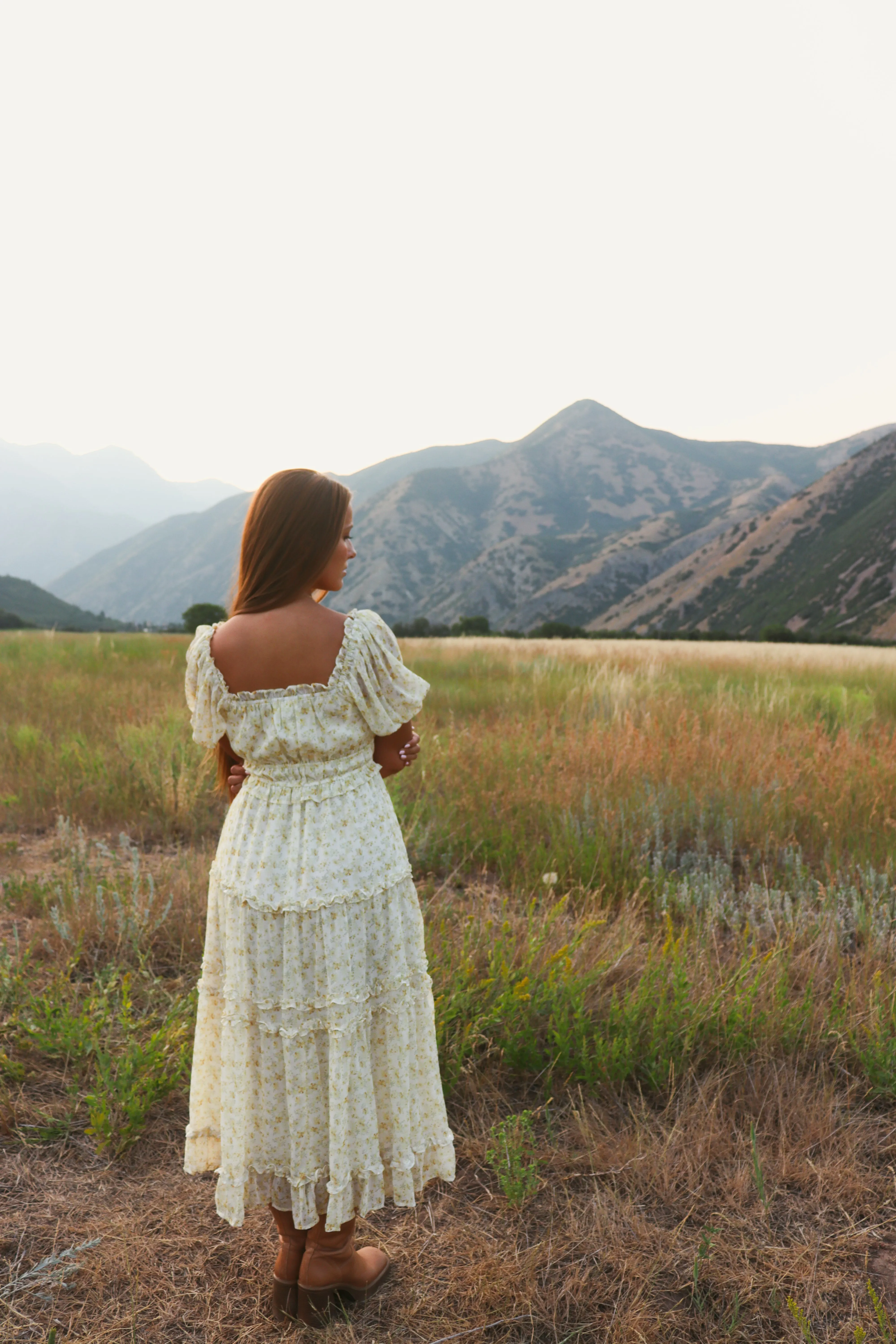 Leila Floral Sheer Dress