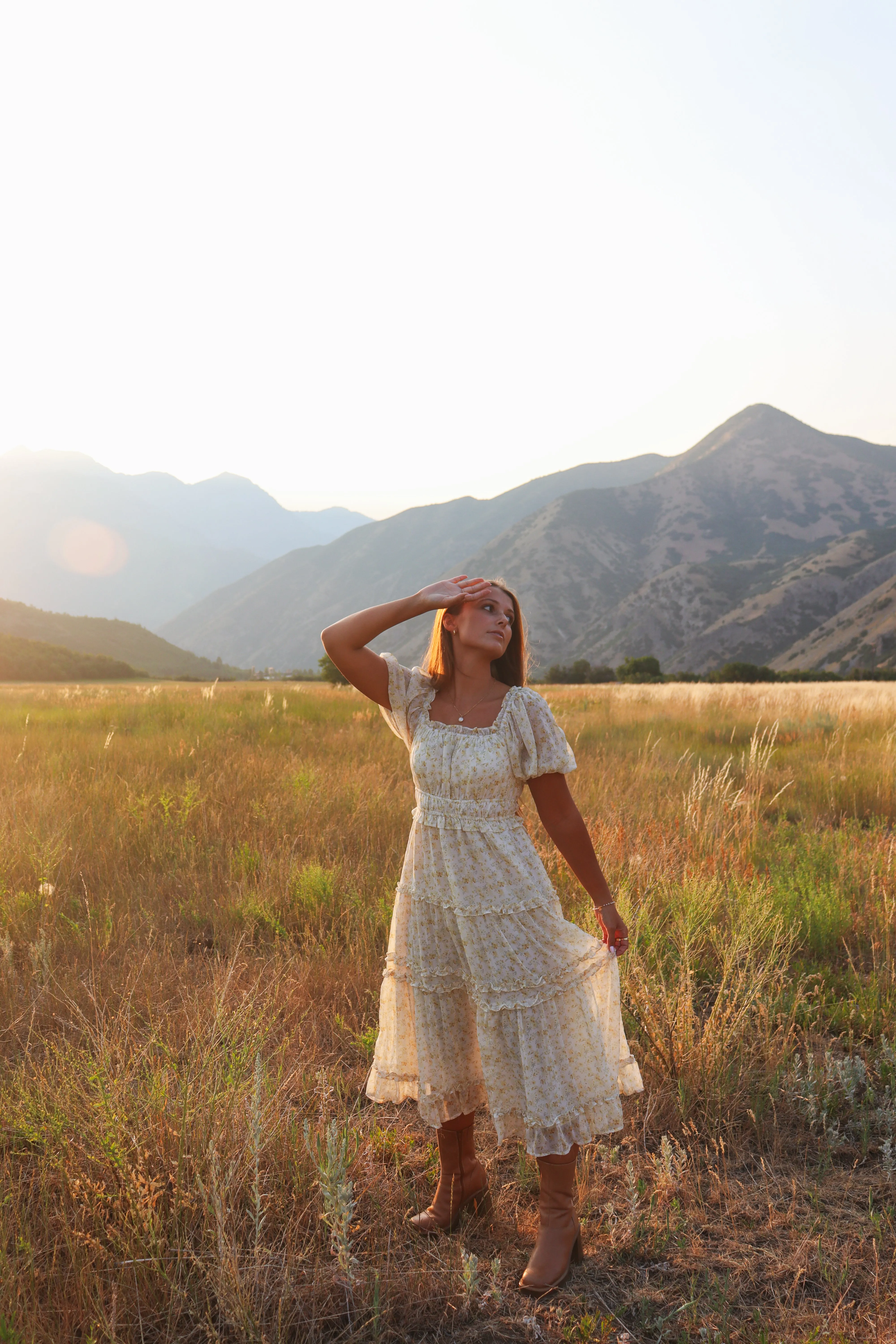 Leila Floral Sheer Dress