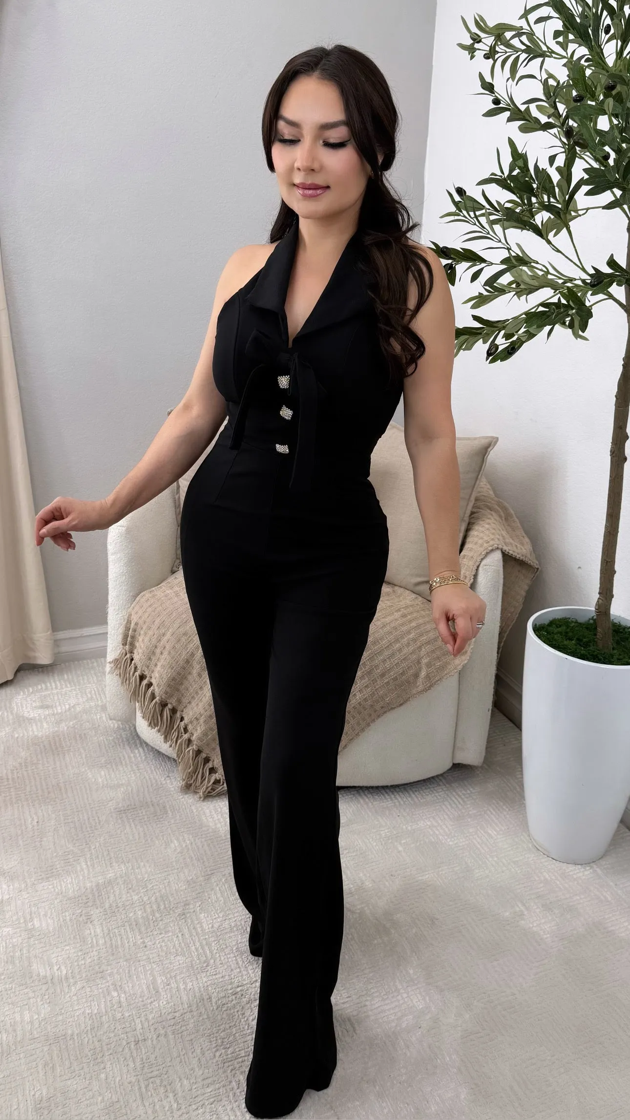 LEONOR BLACK JUMPSUIT