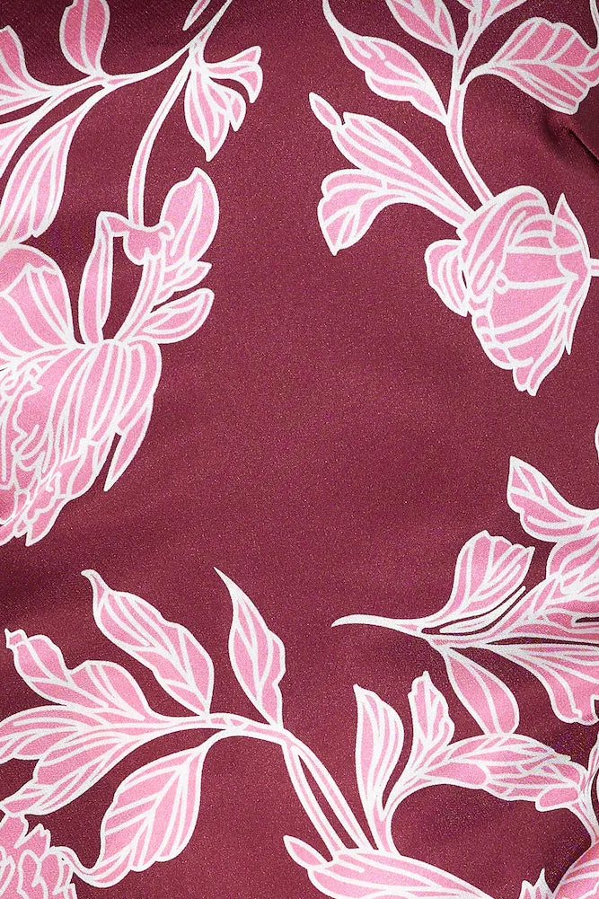 Let's Link Up Satin Mini Dress Pink