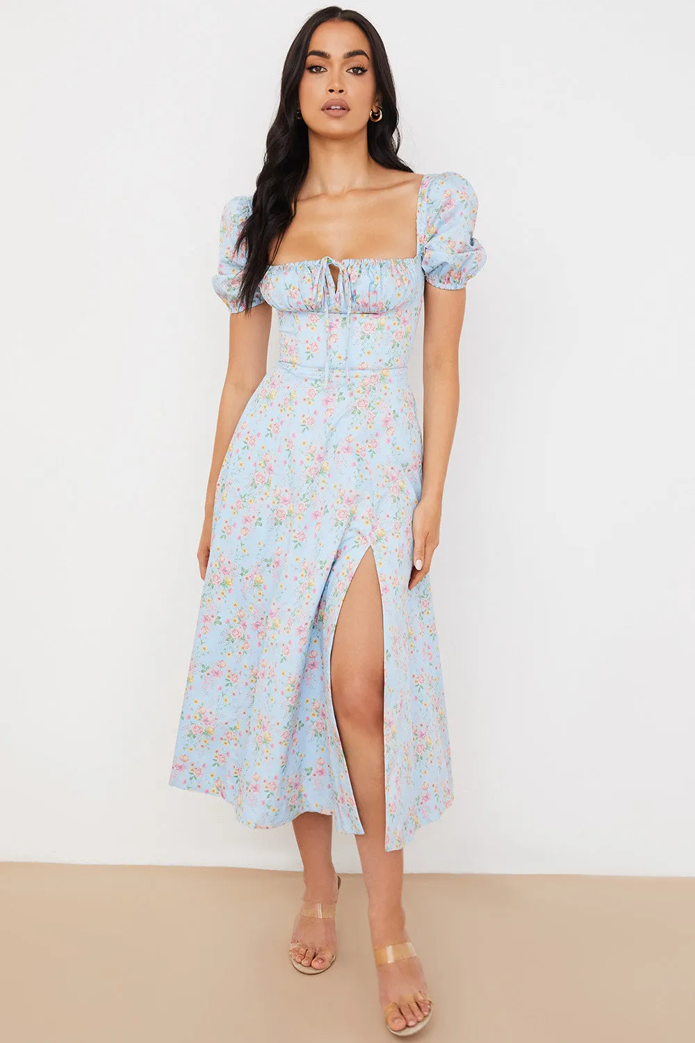 Lilibet | Floral Midi Sundress