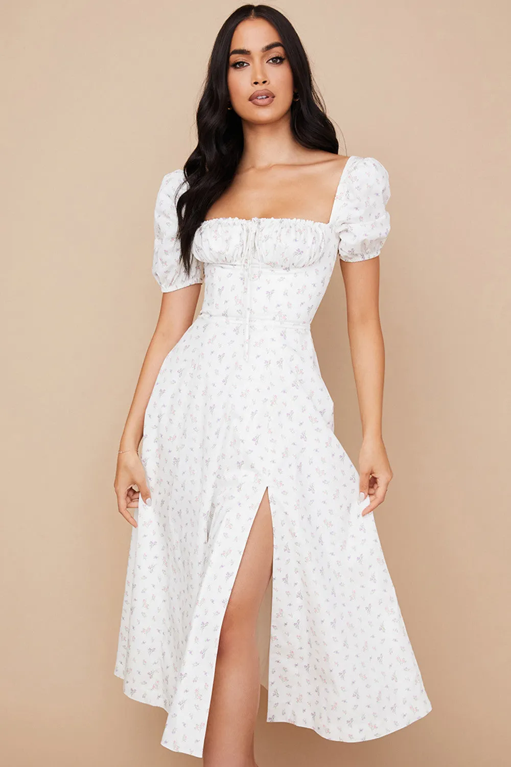 Lilibet | Floral Midi Sundress