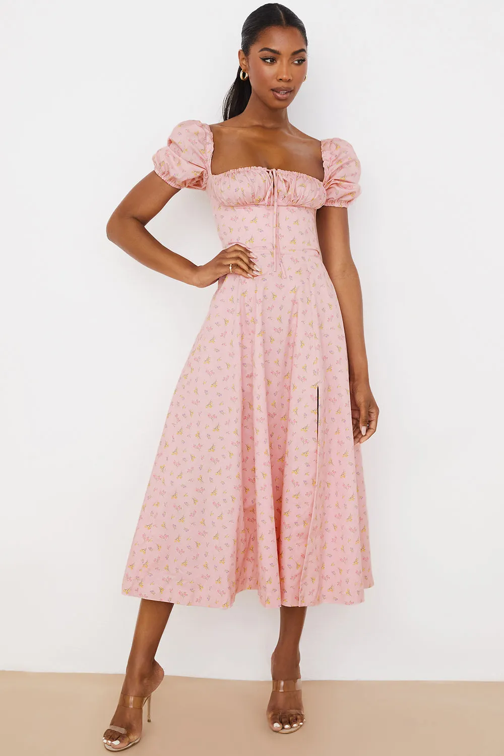 Lilibet | Floral Midi Sundress