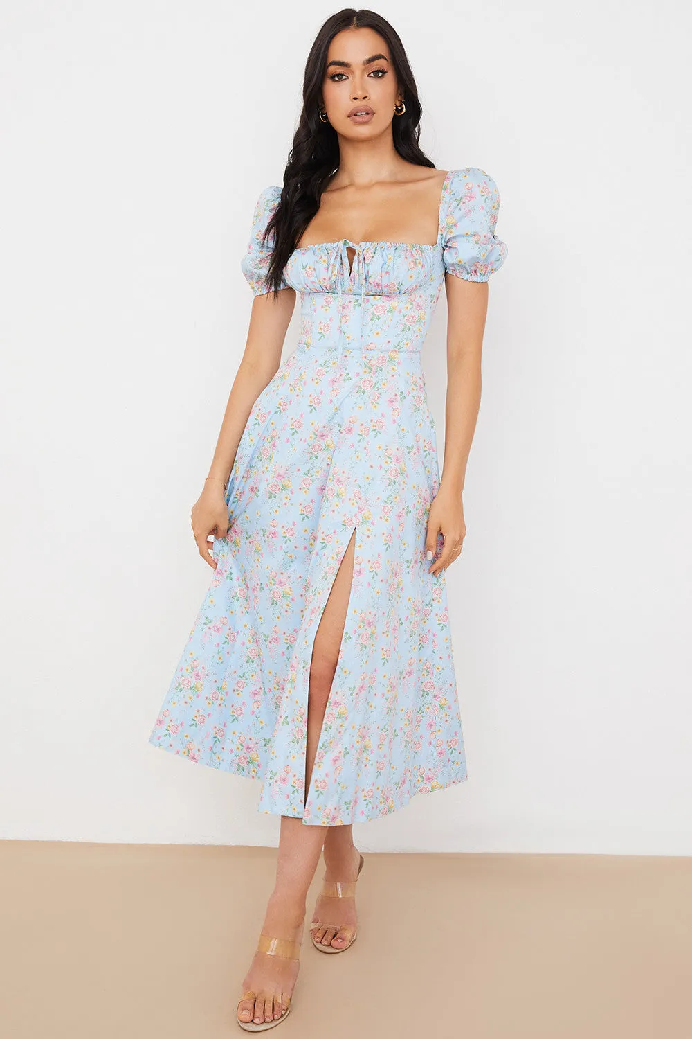 Lilibet | Floral Midi Sundress
