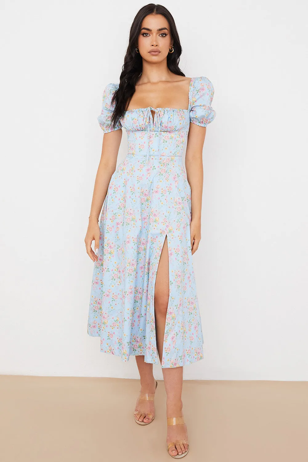 Lilibet | Floral Midi Sundress