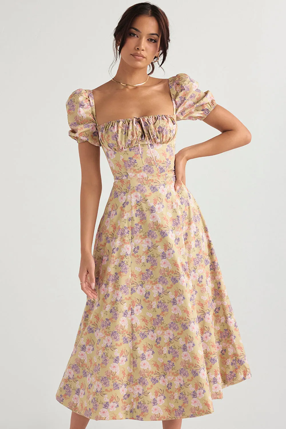 Lilibet | Floral Midi Sundress