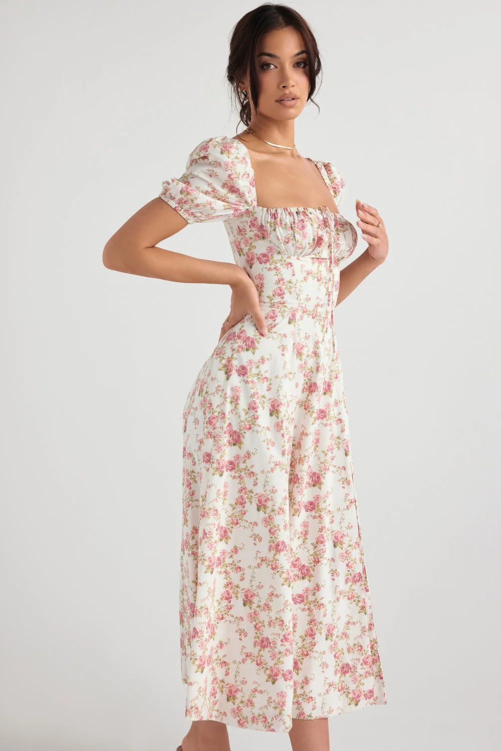 Lilibet | Floral Midi Sundress