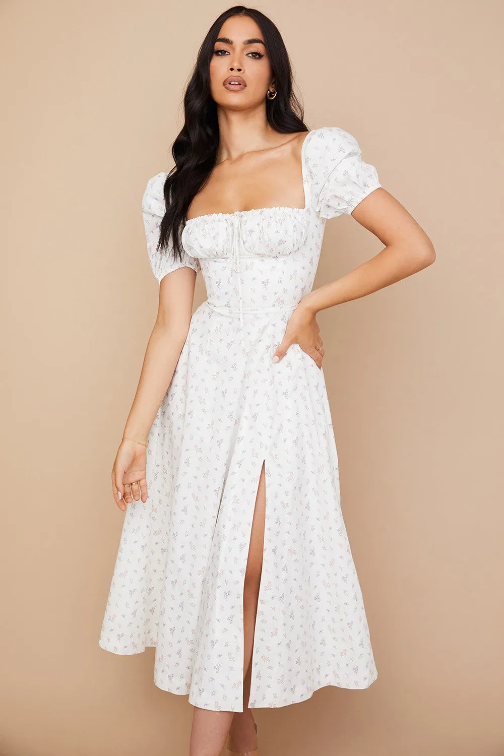 Lilibet | Floral Midi Sundress