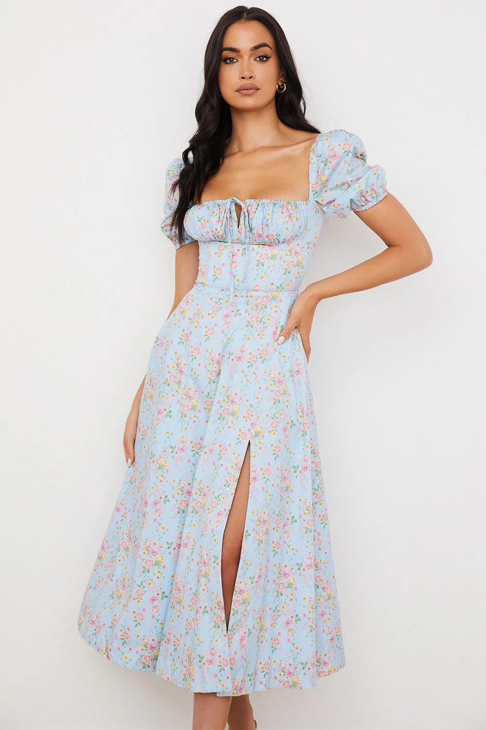 Lilibet | Floral Midi Sundress