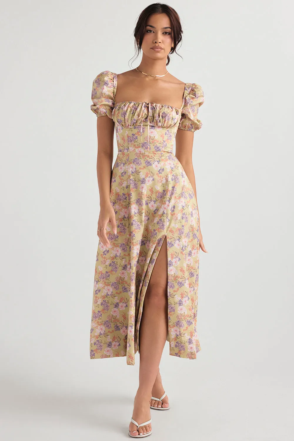 Lilibet | Floral Midi Sundress