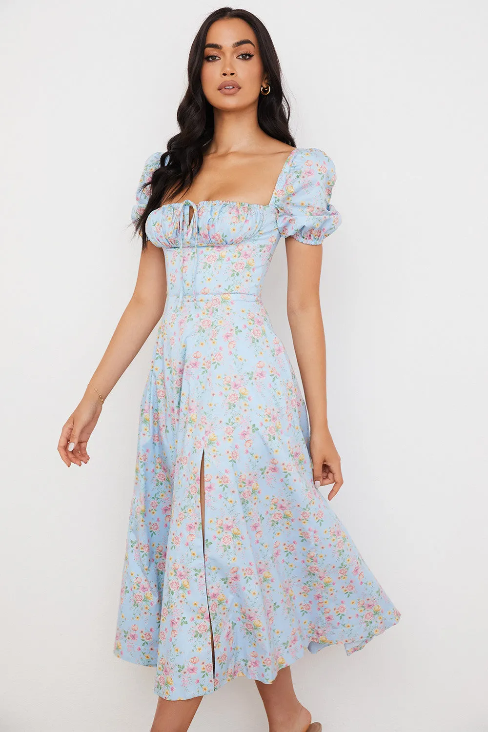 Lilibet | Floral Midi Sundress