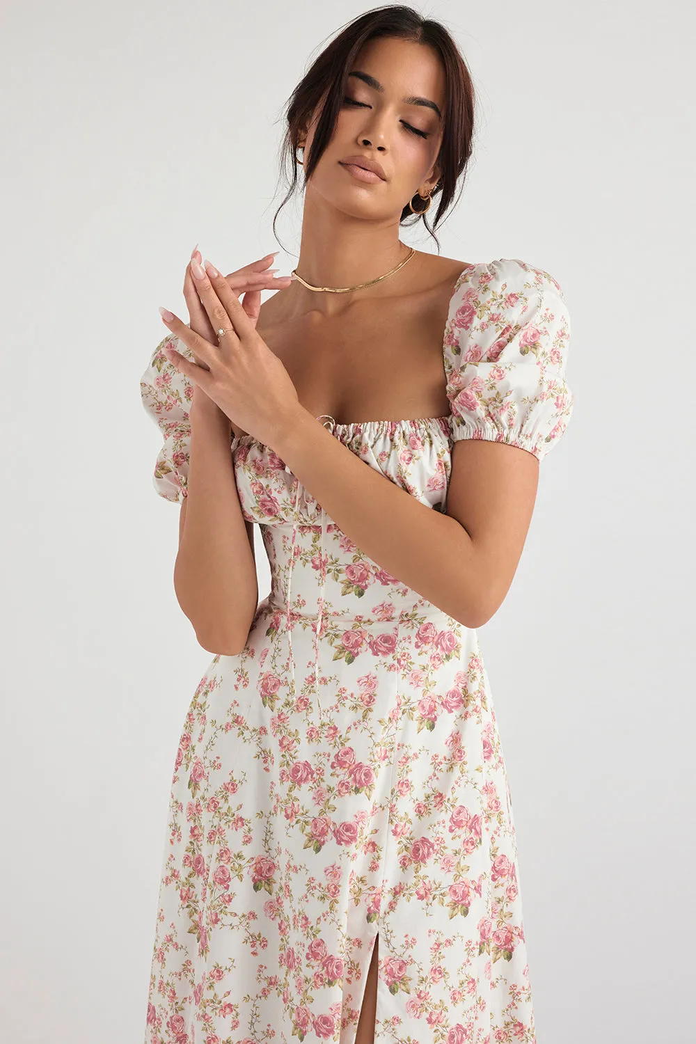 Lilibet | Floral Midi Sundress
