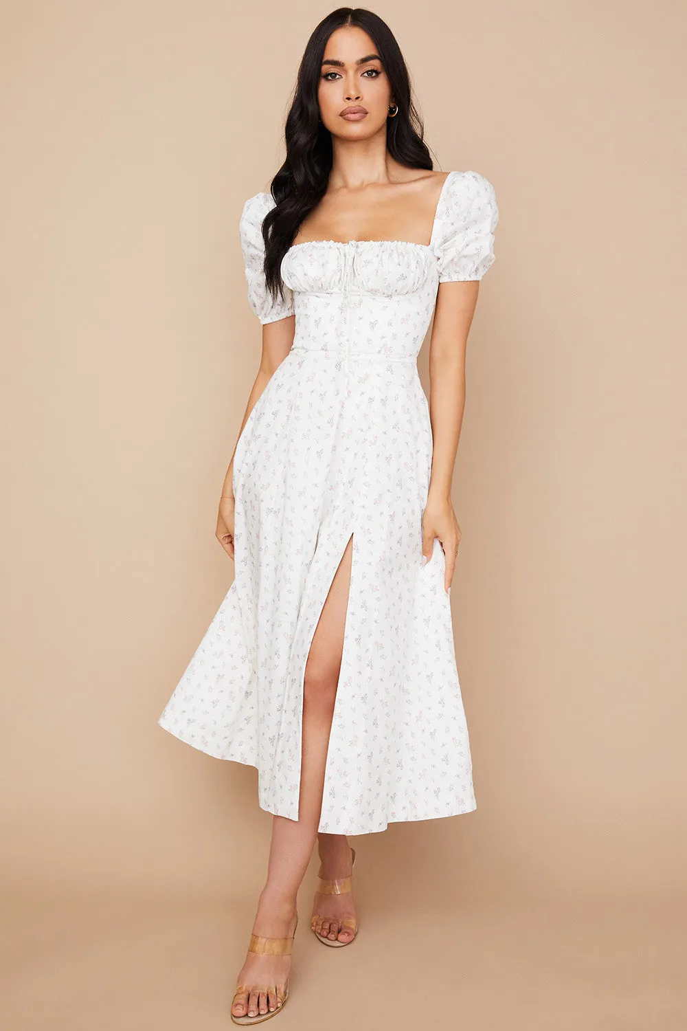 Lilibet | Floral Midi Sundress