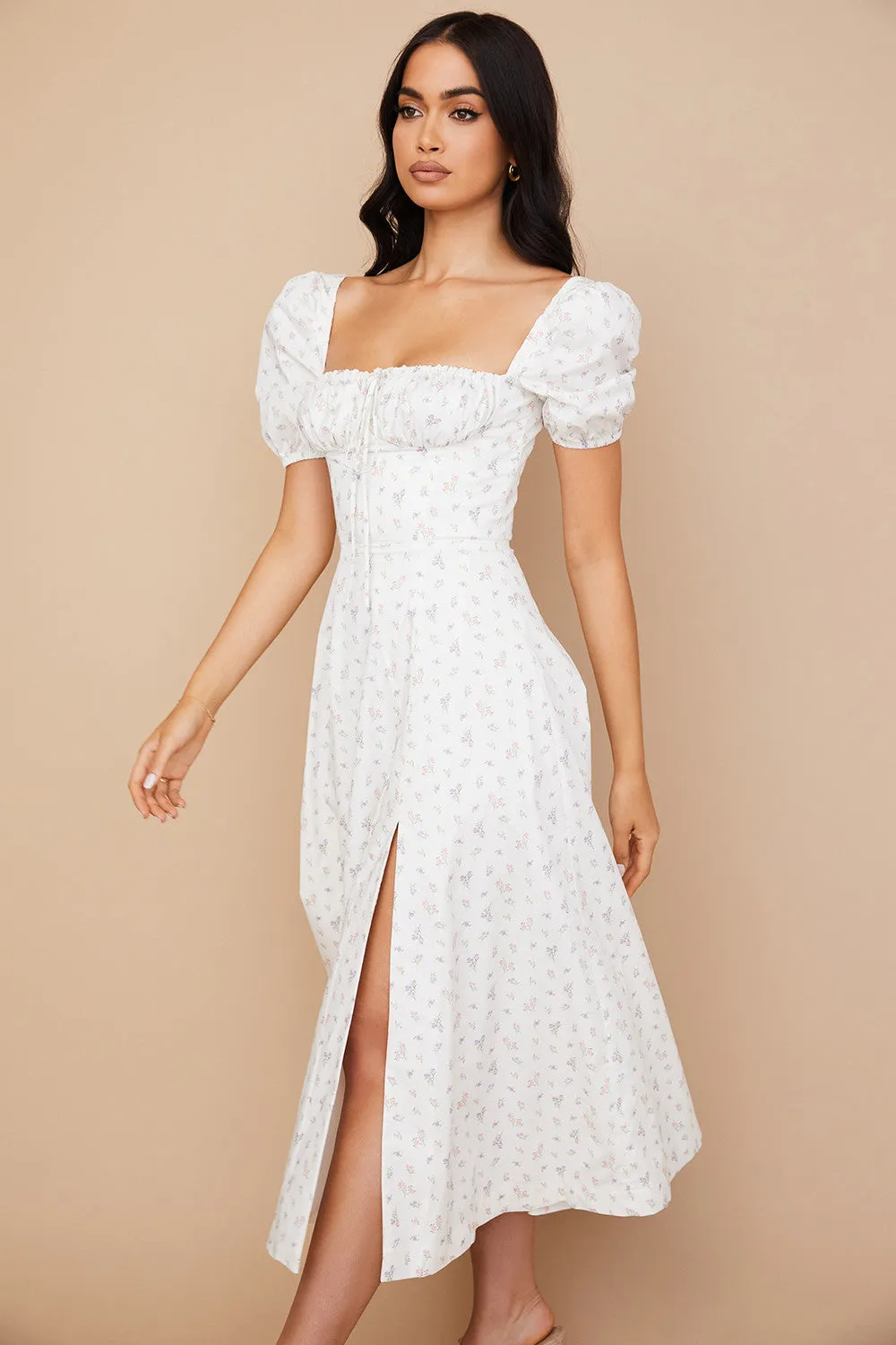 Lilibet | Floral Midi Sundress