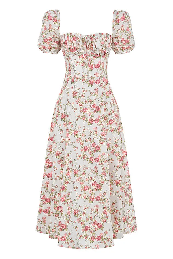 Lilibet | Floral Midi Sundress