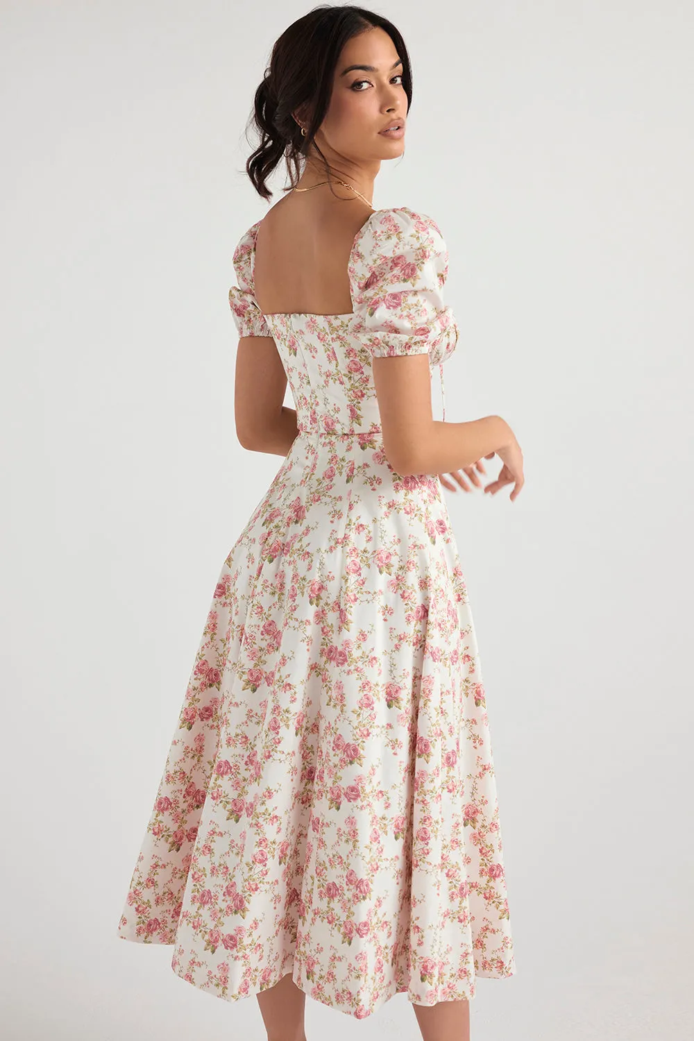 Lilibet | Floral Midi Sundress