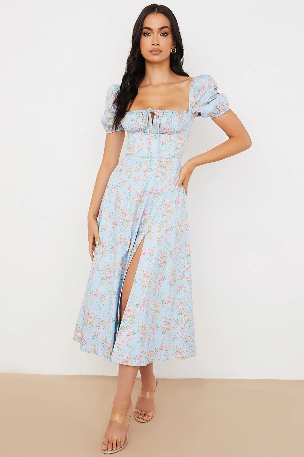 Lilibet | Floral Midi Sundress
