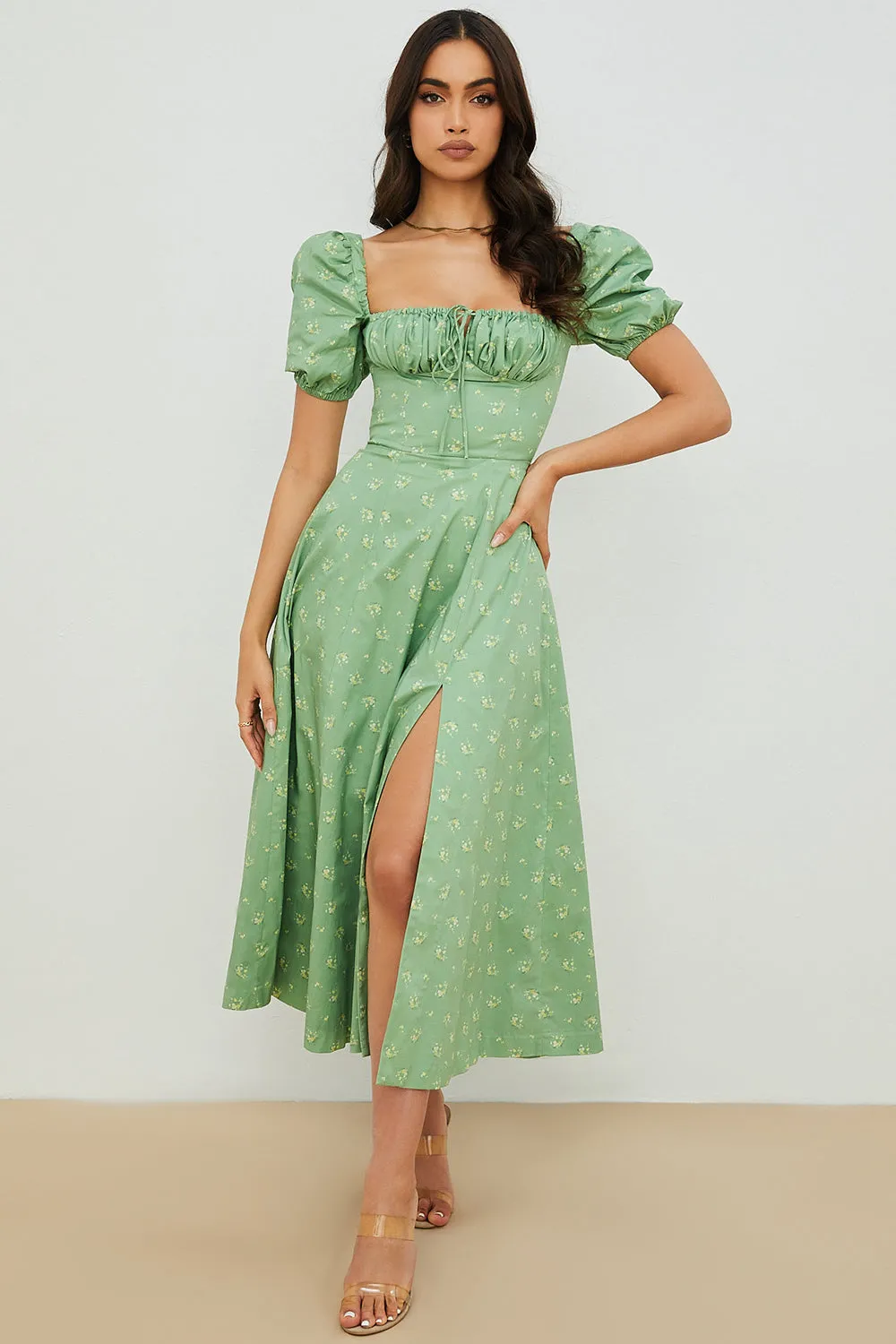 Lilibet | Floral Midi Sundress
