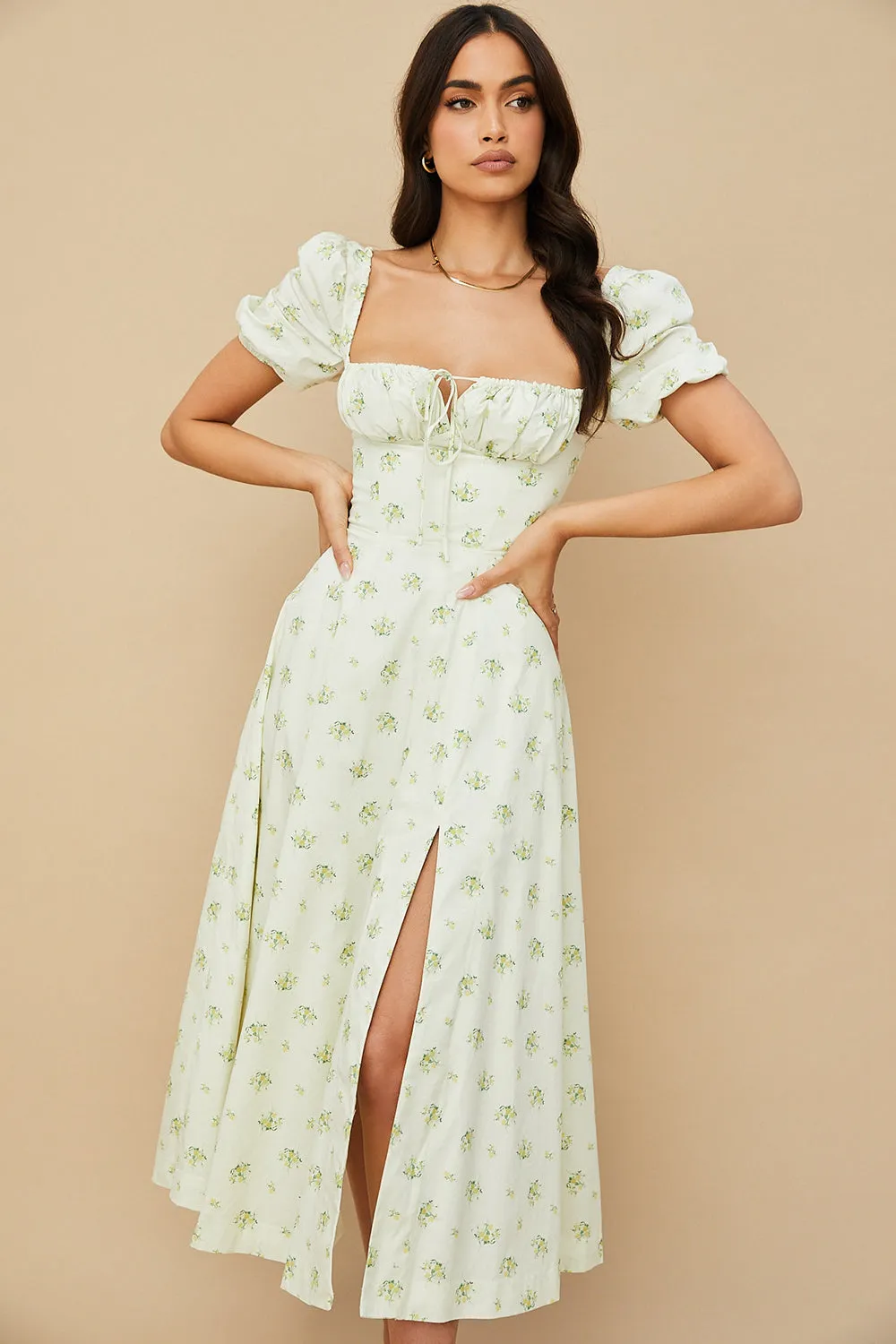 Lilibet | Floral Midi Sundress