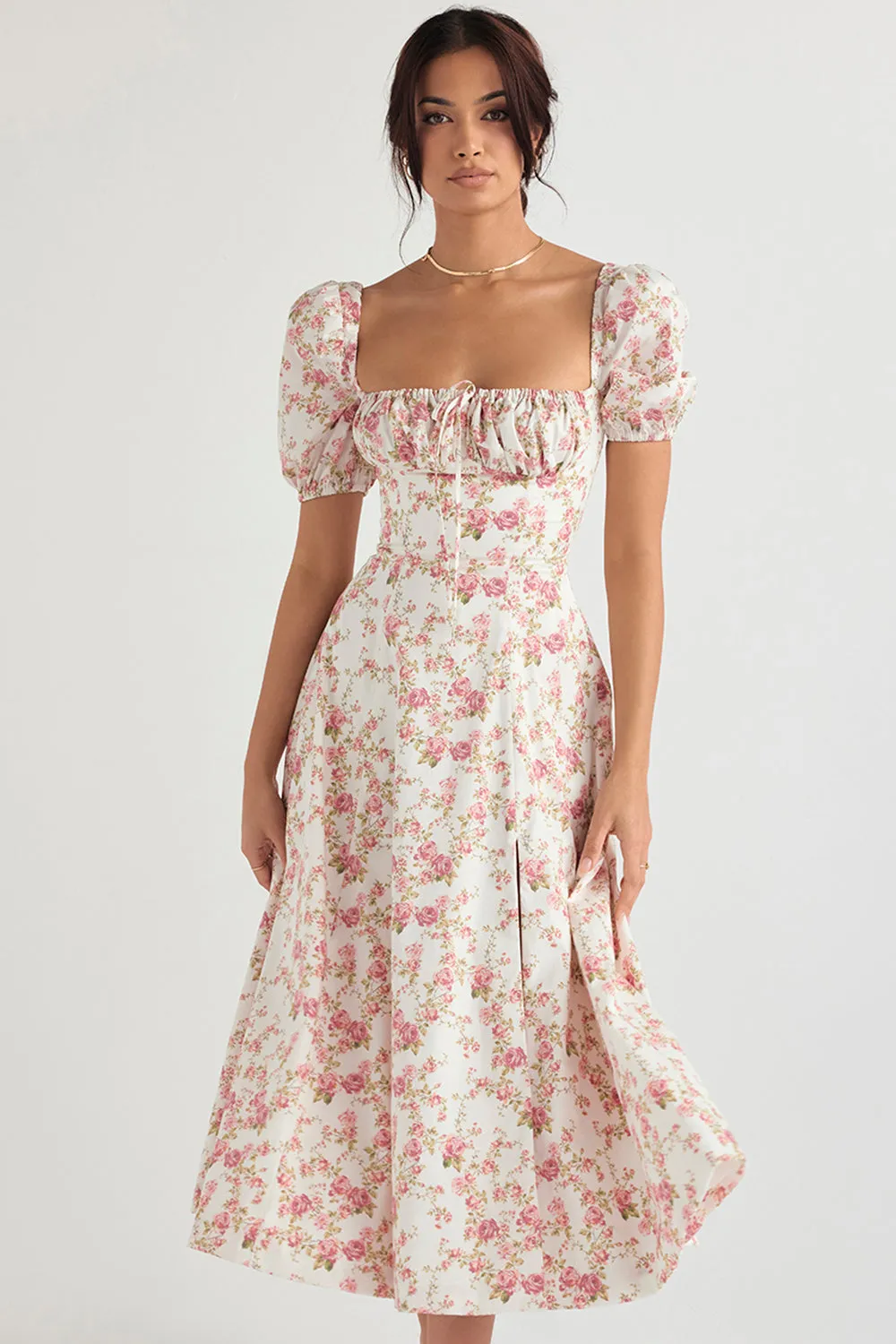 Lilibet | Floral Midi Sundress