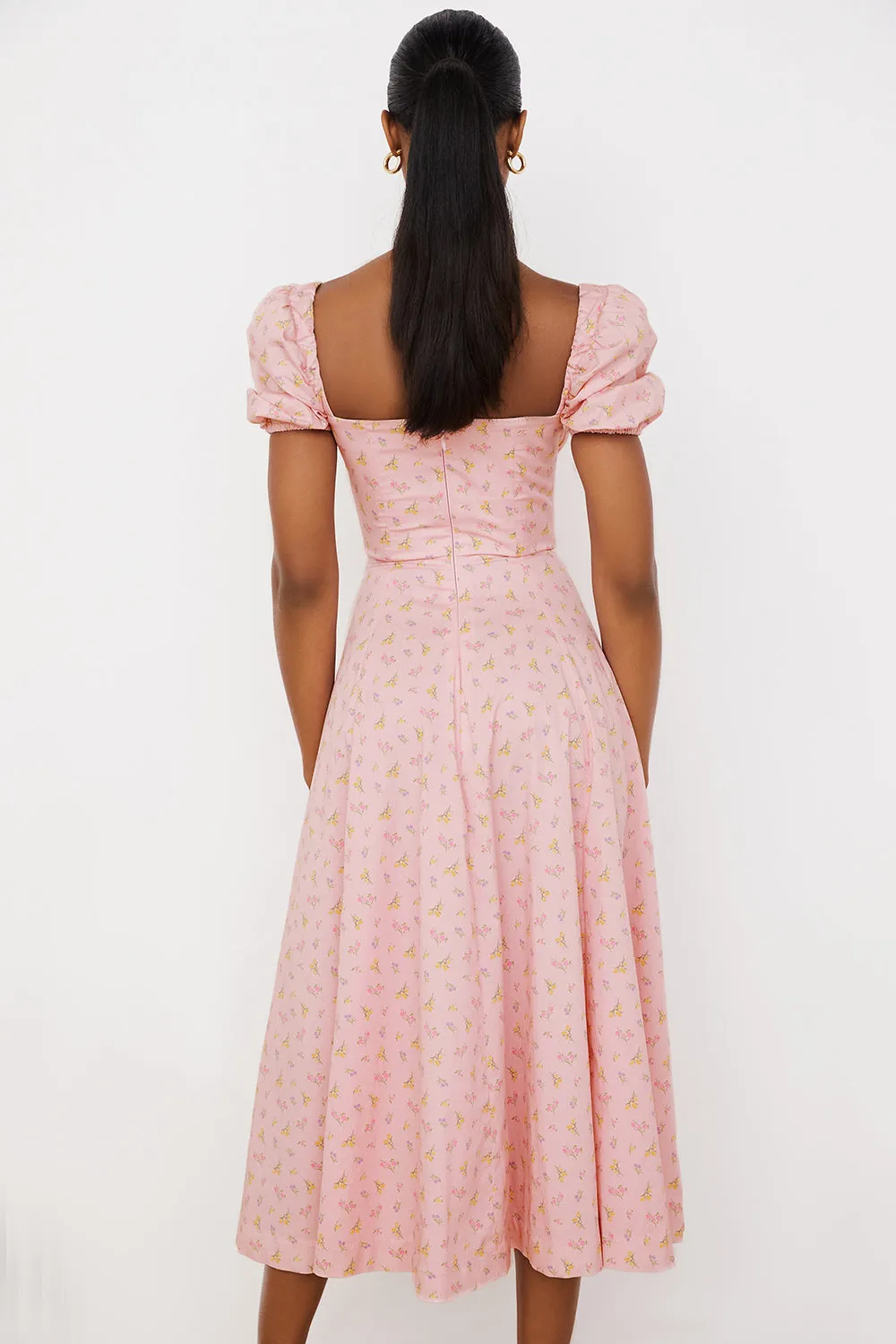 Lilibet | Floral Midi Sundress