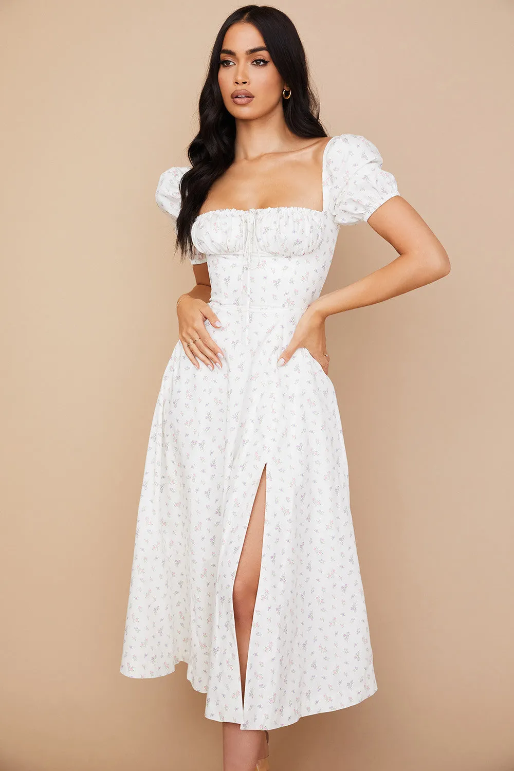 Lilibet | Floral Midi Sundress
