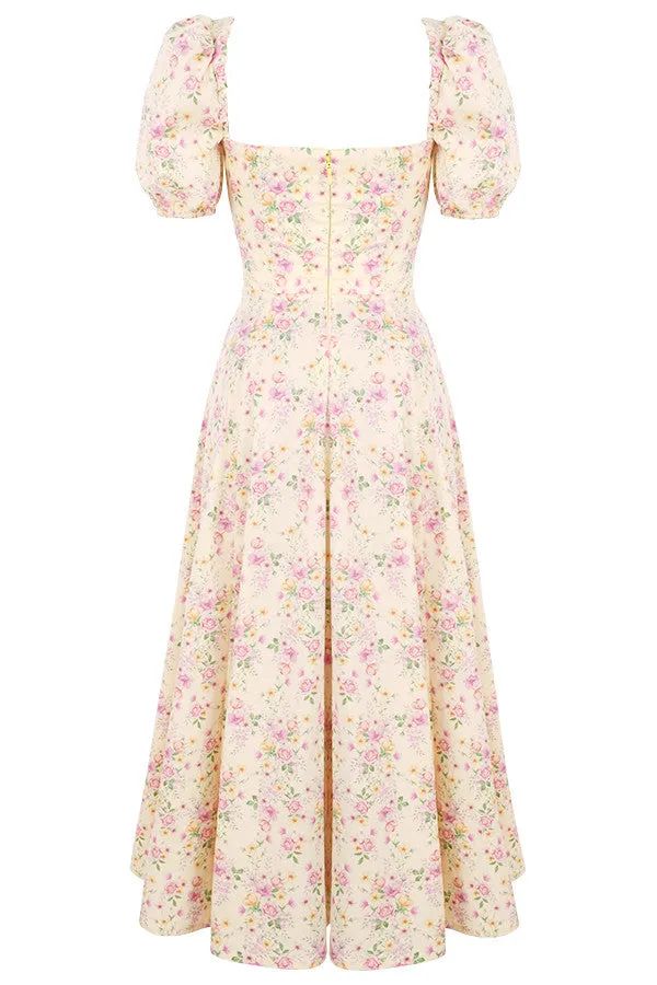 Lilibet | Floral Midi Sundress