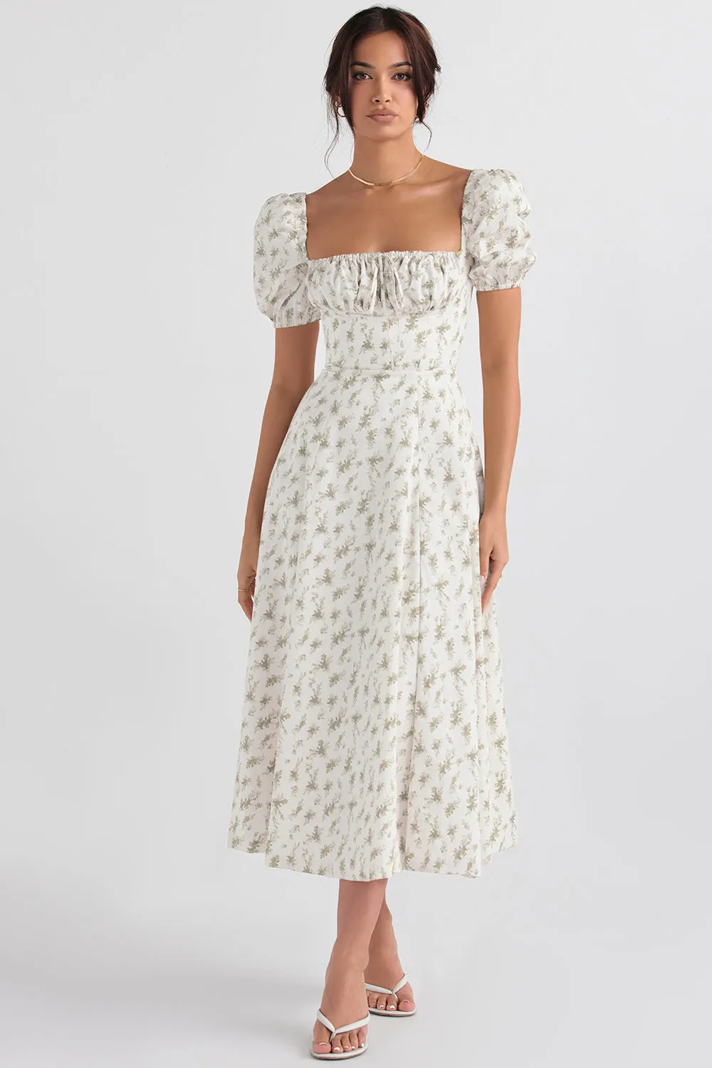 Lilibet | Floral Midi Sundress