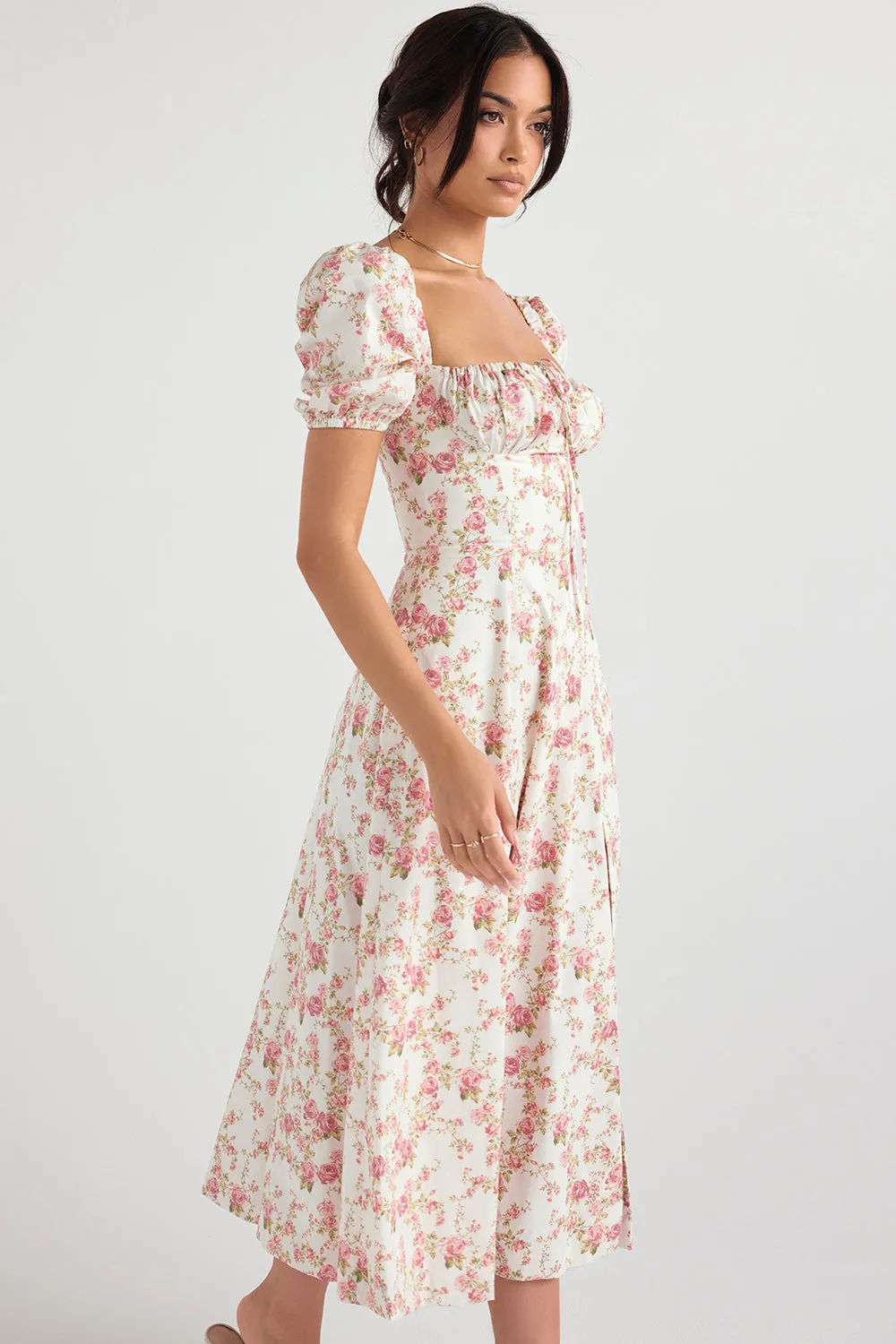 Lilibet | Floral Midi Sundress