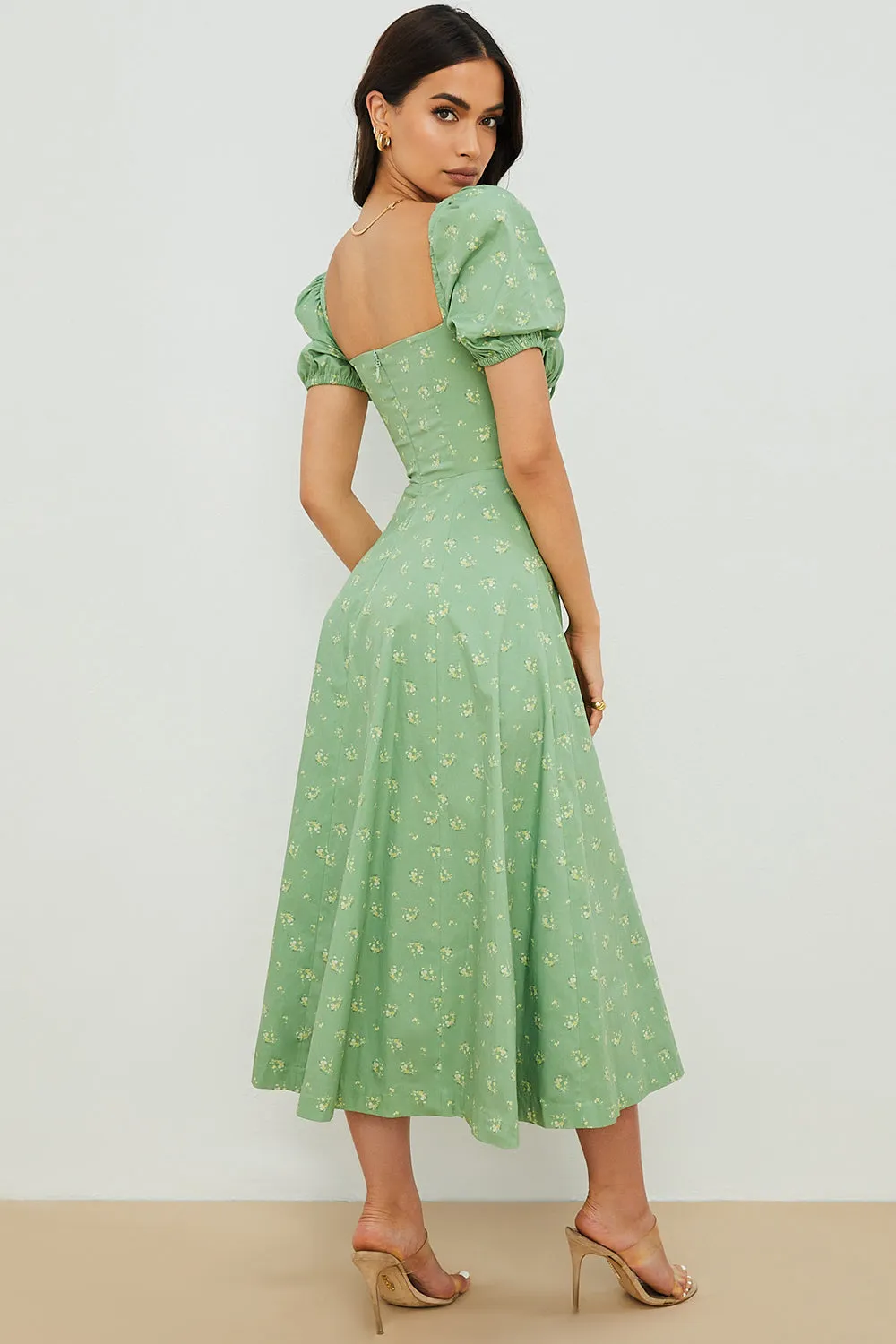 Lilibet | Floral Midi Sundress