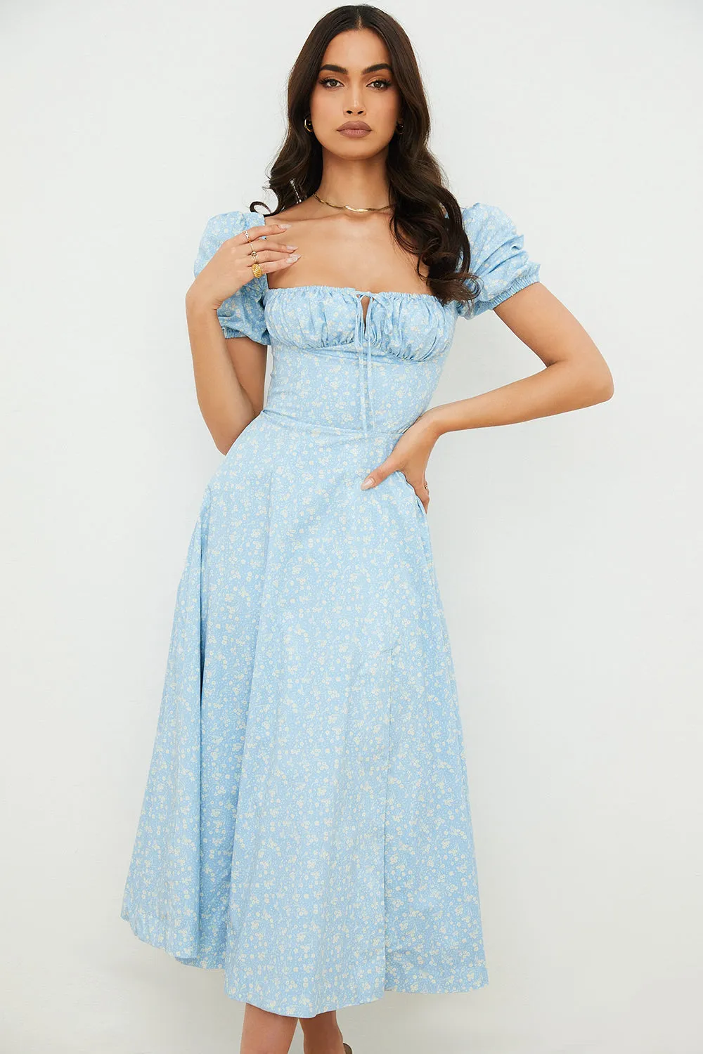 Lilibet | Floral Midi Sundress