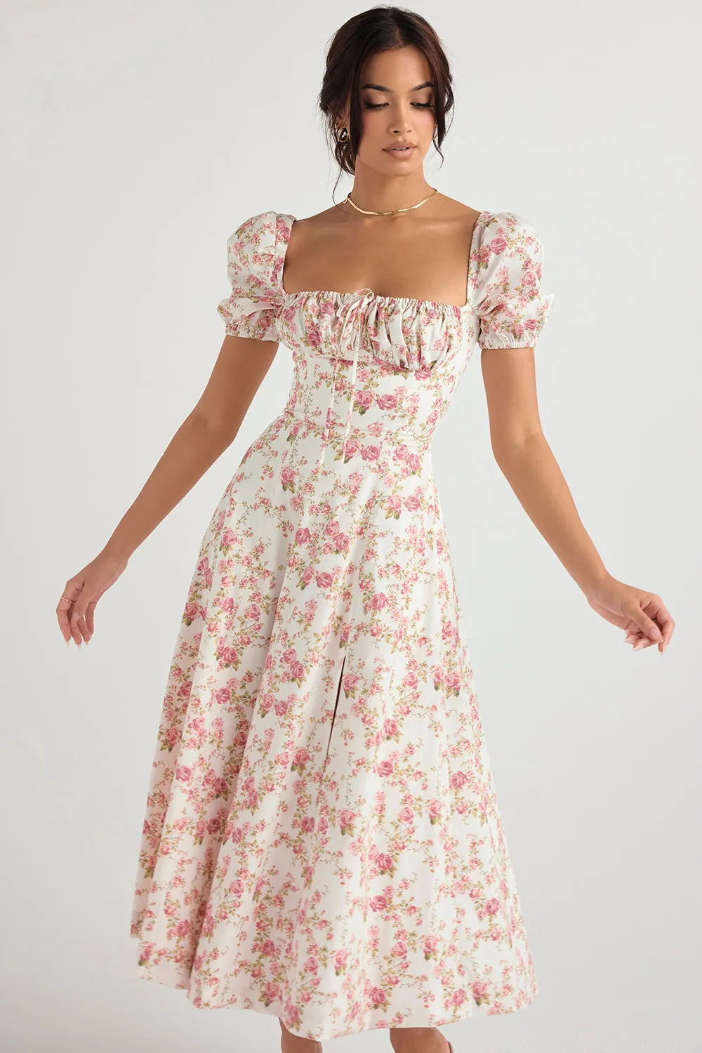Lilibet | Floral Midi Sundress