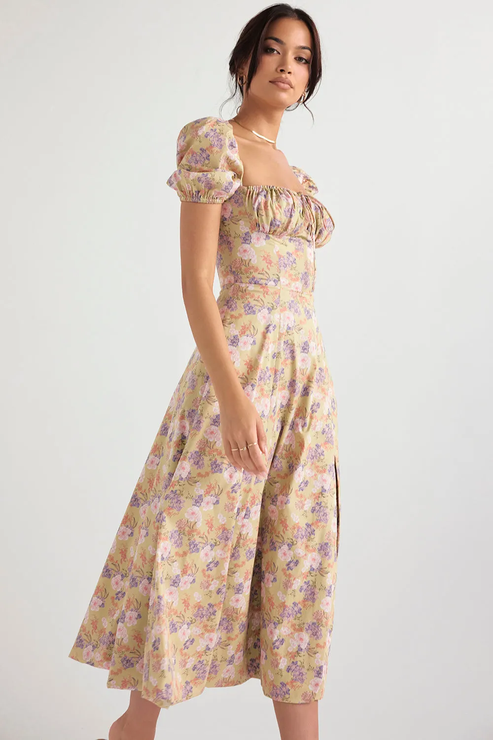 Lilibet | Floral Midi Sundress