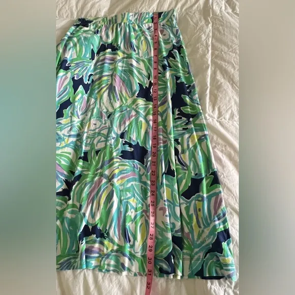 Lilly Pulitzer Shia midi skirt in uptown trunk print size small