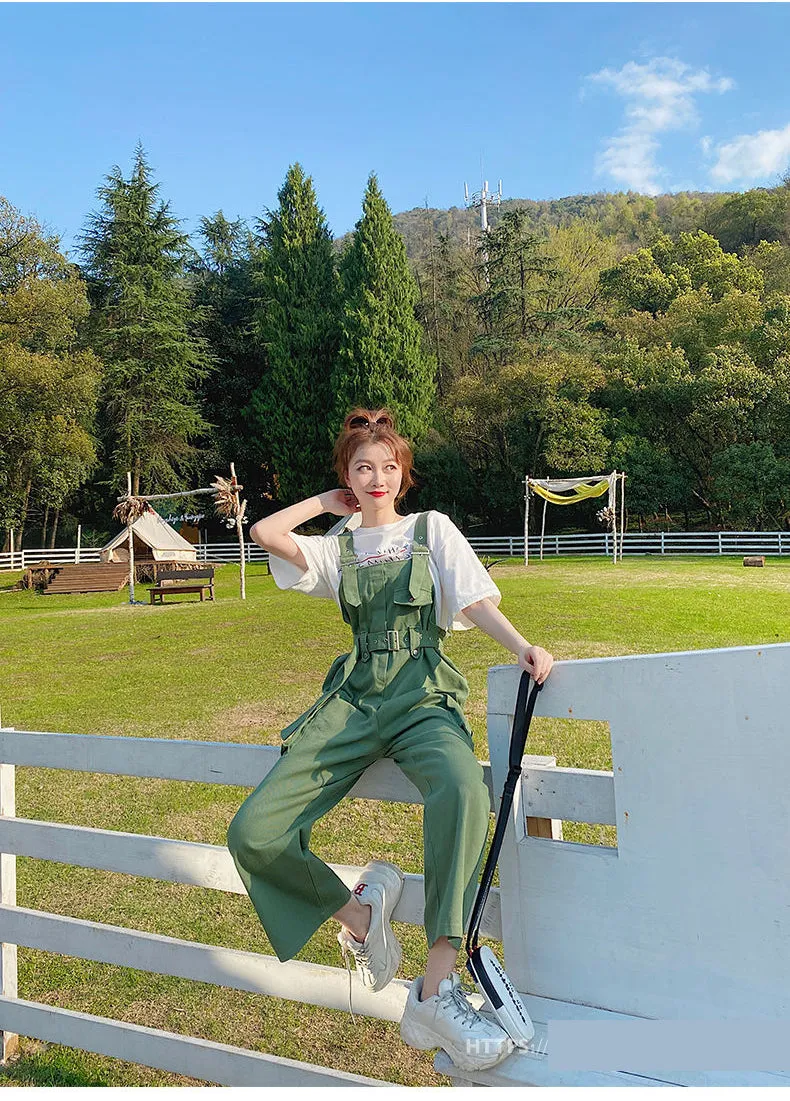 Loose Sashes Trendy Slim Jumpsuits