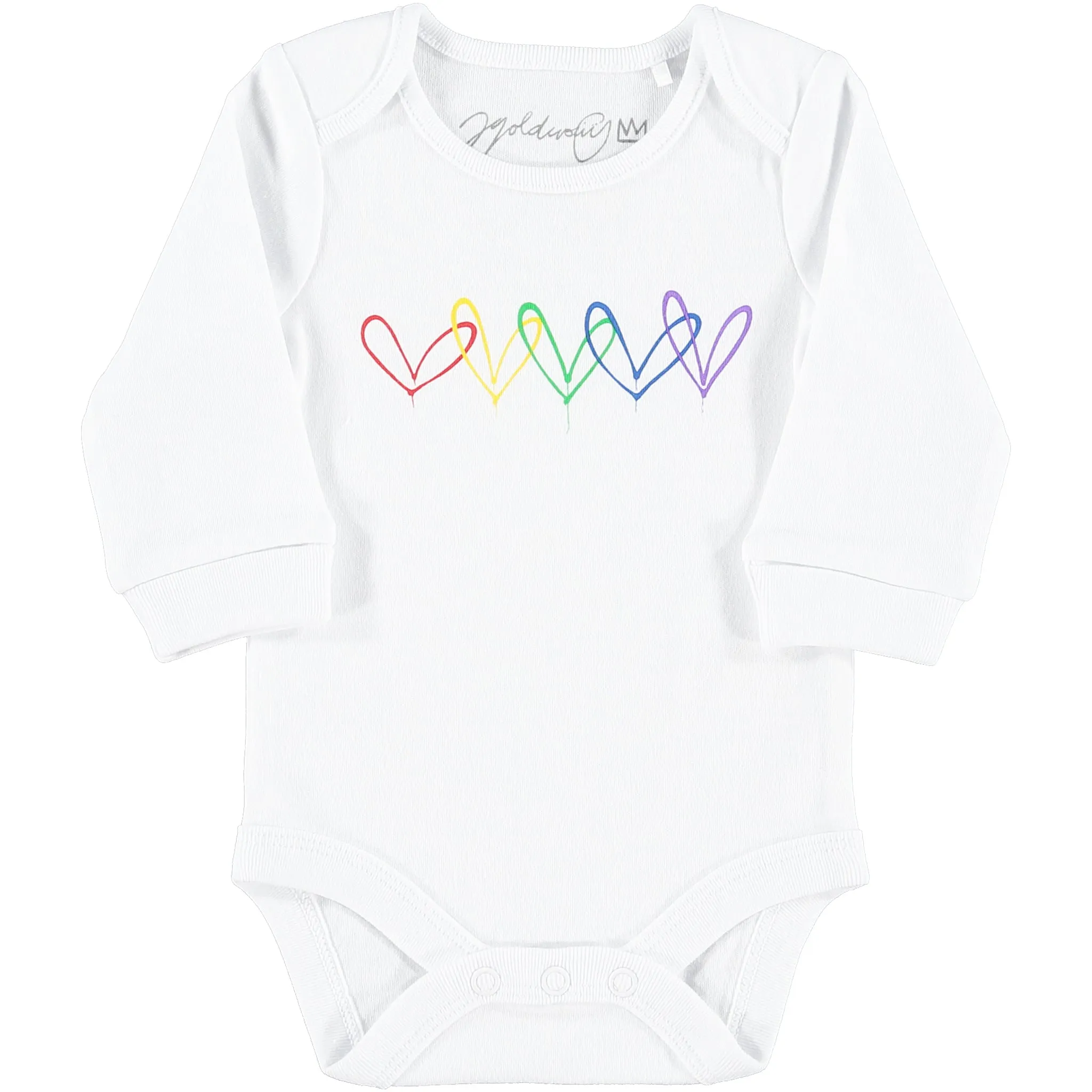 #Lovewall organic bodysuit - James Goldcrown x From Babies with Love
