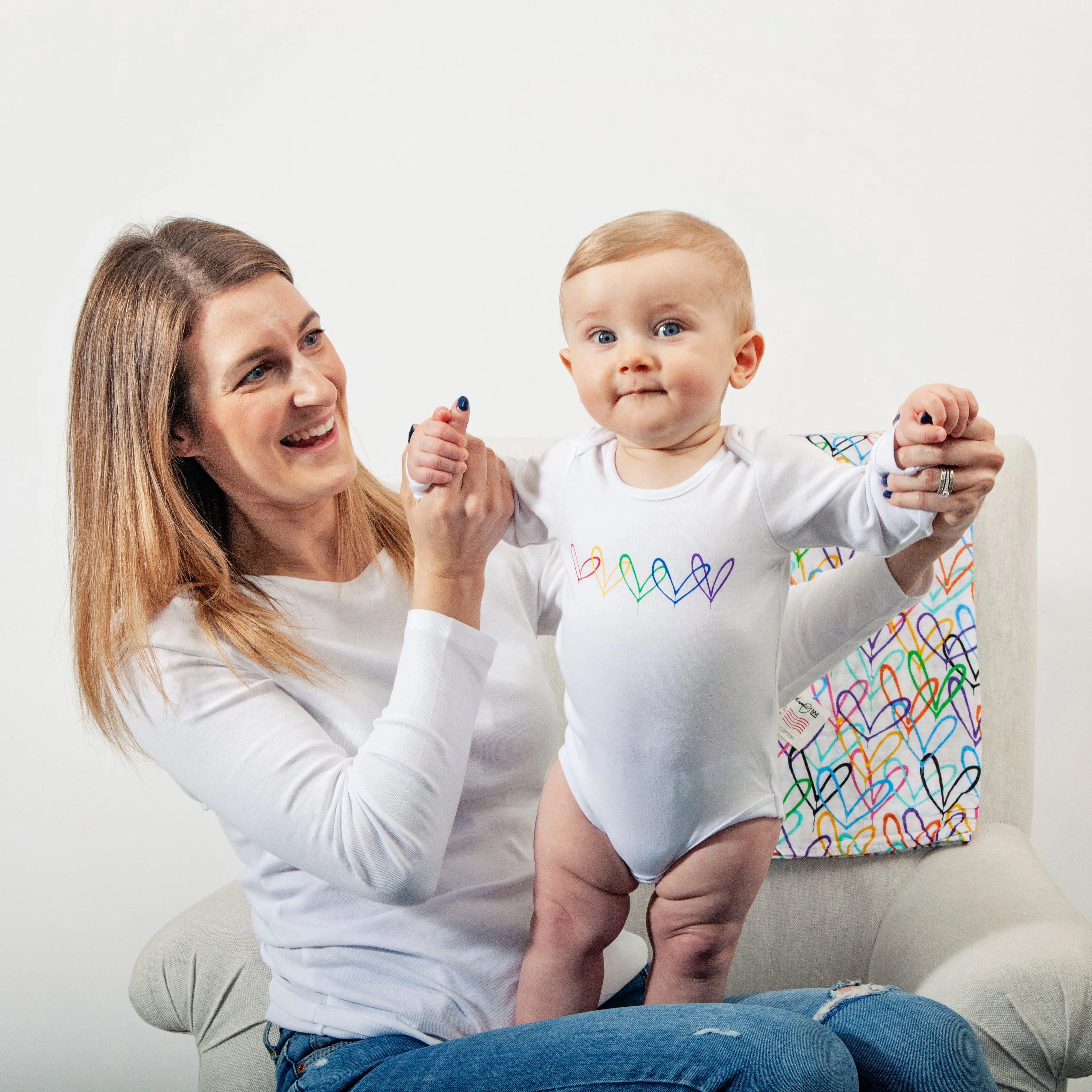 #Lovewall organic bodysuit - James Goldcrown x From Babies with Love