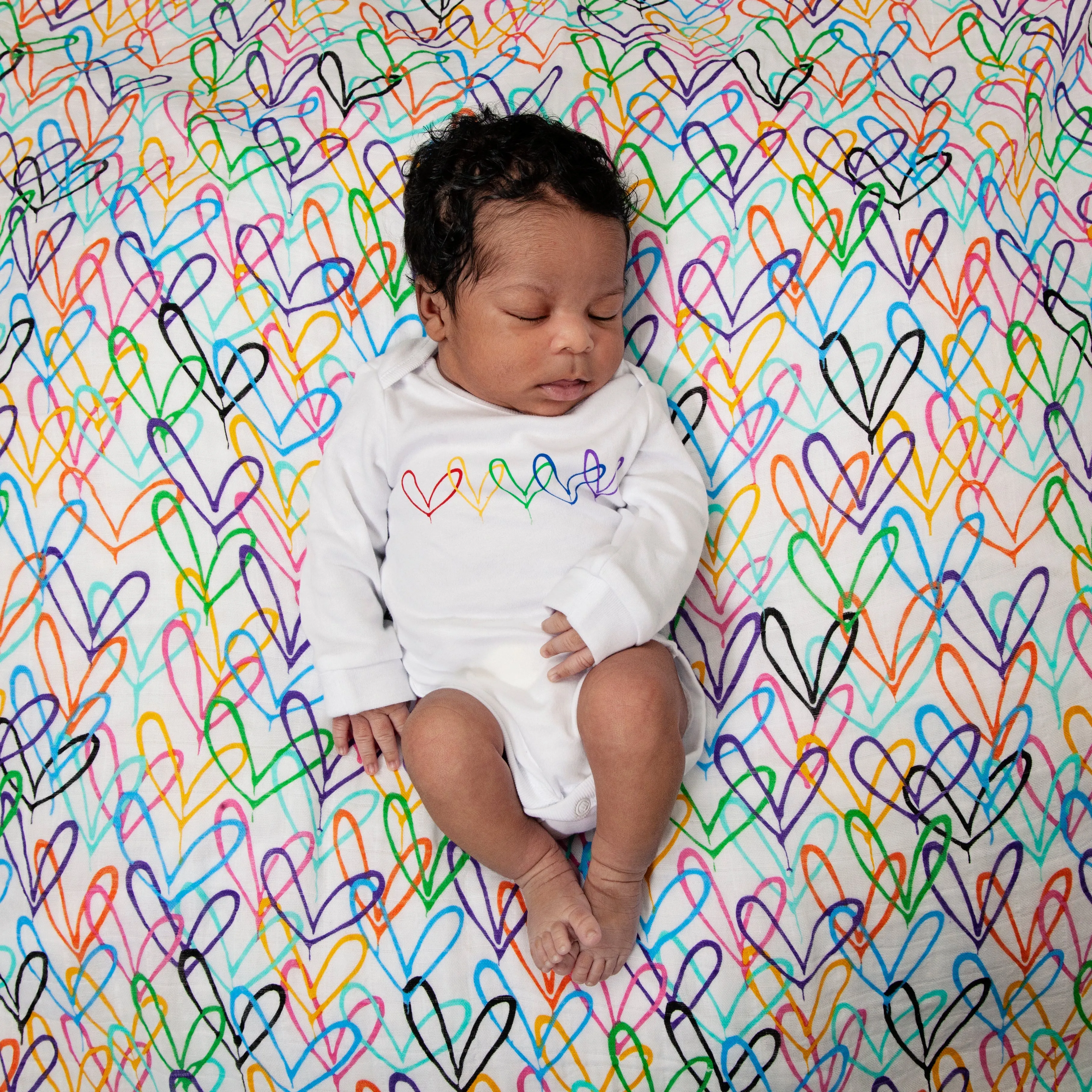 #Lovewall organic bodysuit - James Goldcrown x From Babies with Love